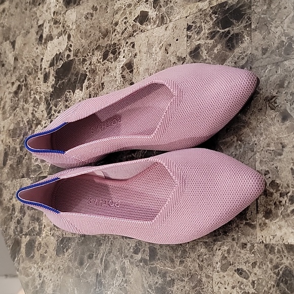 Rothy's Shoes - Rothys The Flat Begonia Pink Pointed Toe Ballerina Shoes Woman's Sz. 9.5